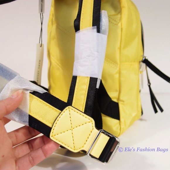 ❤️ NWT Marc Jacobs Trek Nylon Small Backpack Daisy Yellow AUTHENTIC main image 4